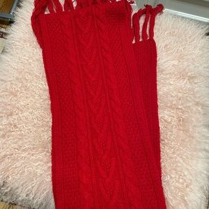 Red Wool Stole